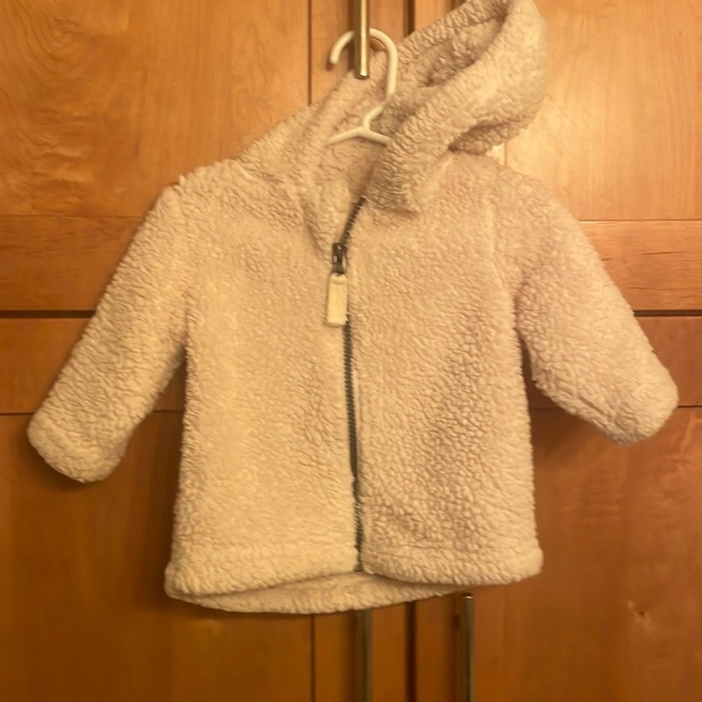 Hanna Andersson Baby Marshmallow Fleece Jacket 6-12 months